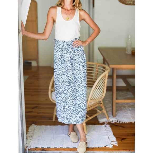 Emerson Fry Dresses & Skirts - Emerson Fry India Collection Bardot Skirt - Charcoal Leopard Organic - Size L